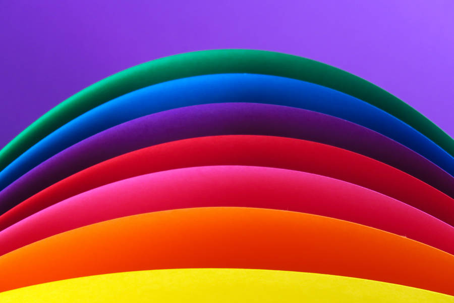 Rainbow Aesthetic Curve Wallpaper