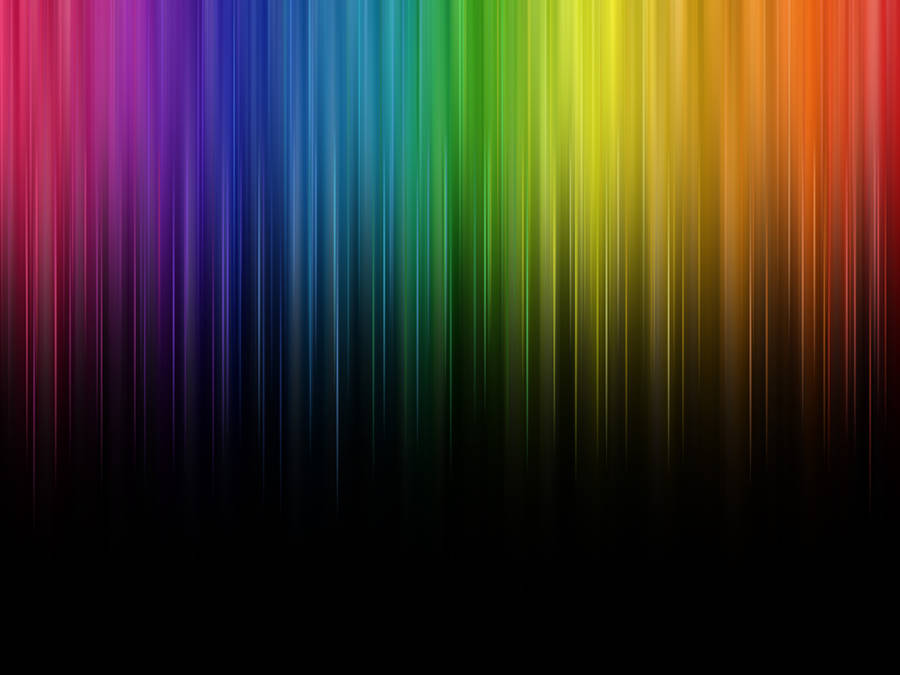 Rainbow Aesthetic Digital Lines Wallpaper