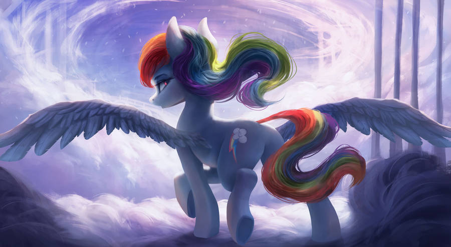 Rainbow Aesthetic Pony Wallpaper