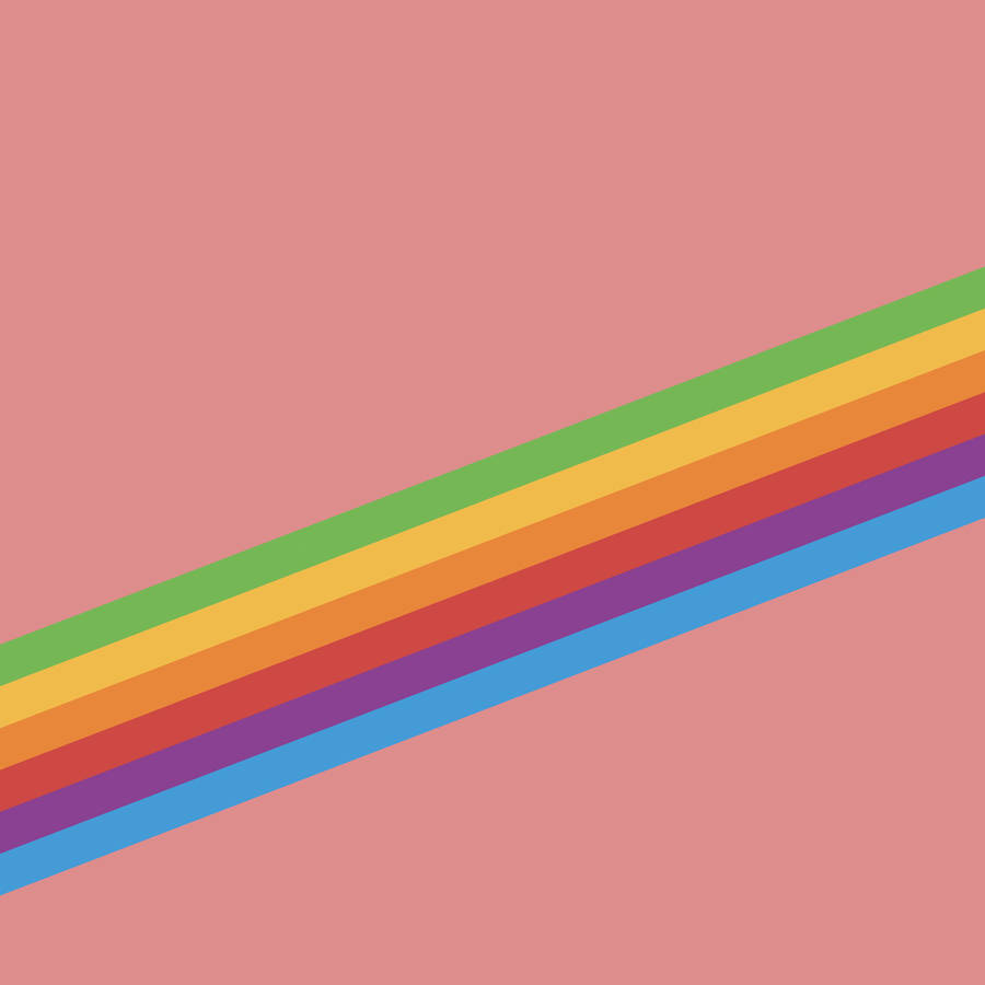 Rainbow And Pink Wallpaper