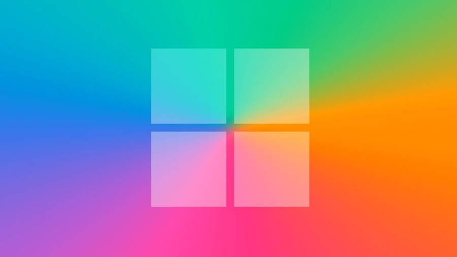 Rainbow Color Windows 11 Logo Wallpaper