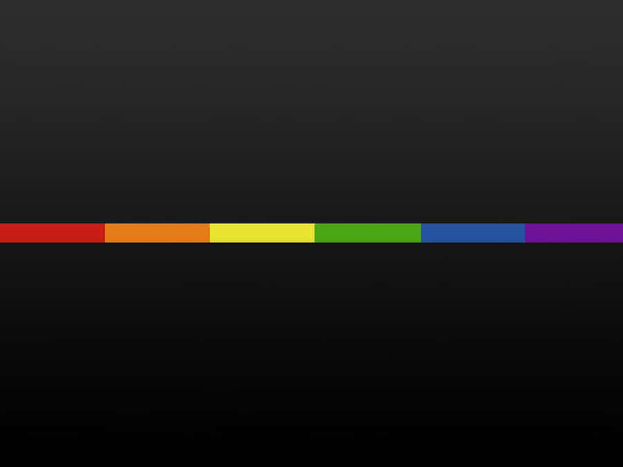Rainbow - Coloured Line On A Black Background Wallpaper