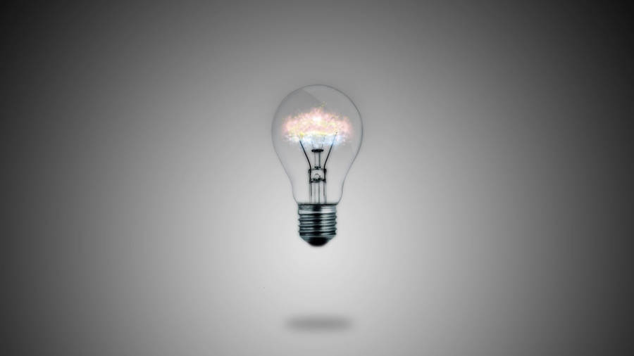 Rainbow Electricity Light Bulb Wallpaper