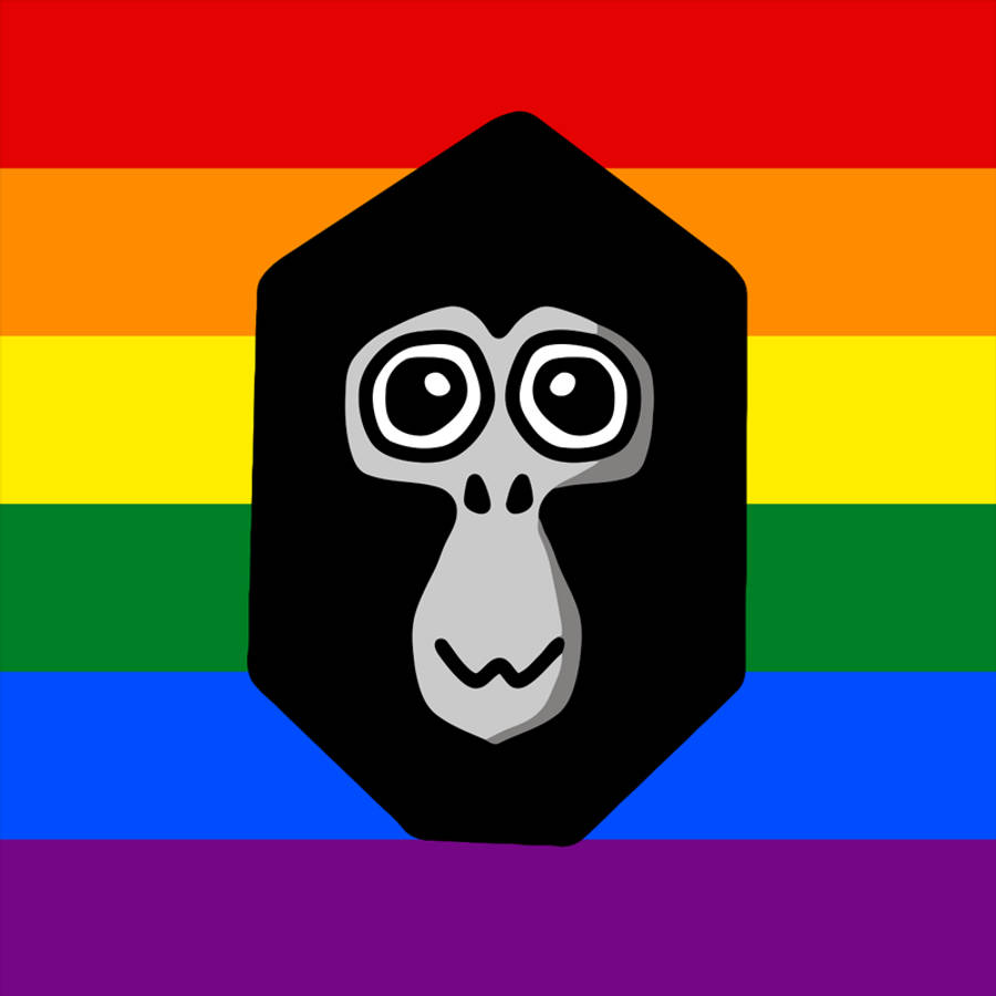 Rainbow Head Gorilla Tag Pfp Wallpaper