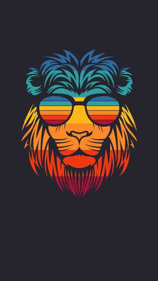 Rainbow Leo Lion Wallpaper