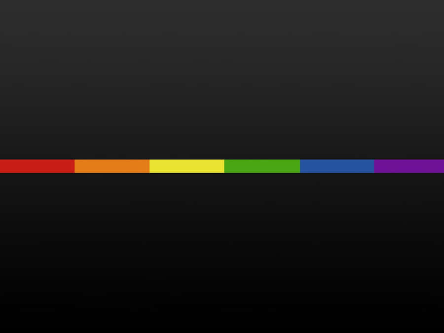 Rainbow Line In Black Pride Desktop Wallpaper