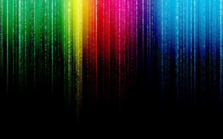 Rainbow Matrix Background Wallpaper
