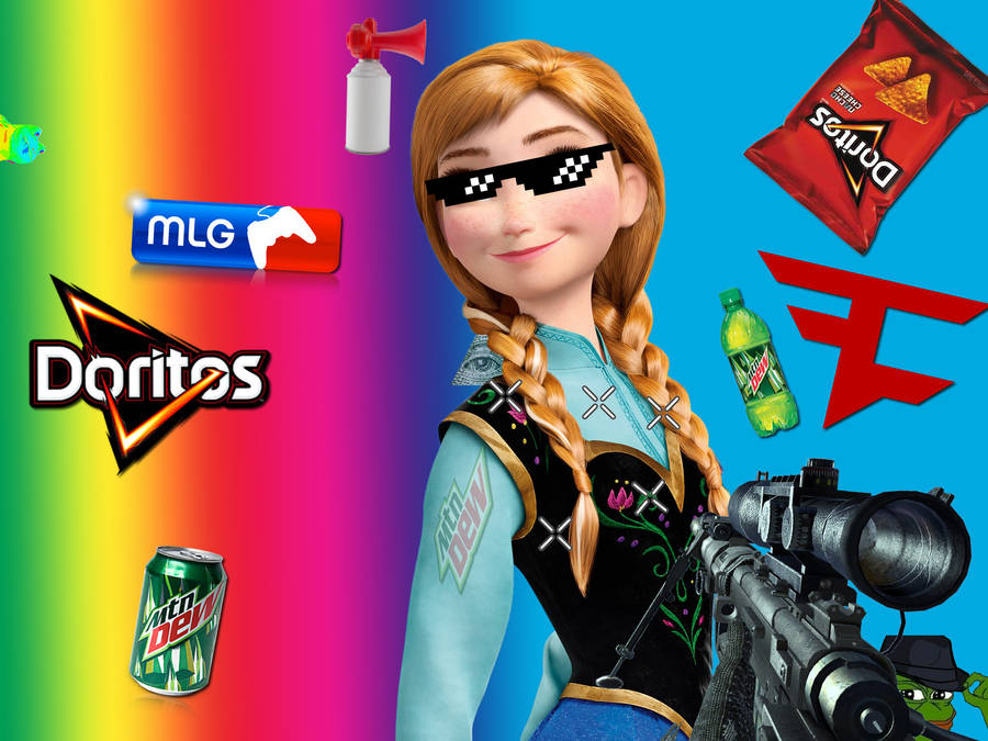 Rainbow Mlg Doritos Anna Wallpaper