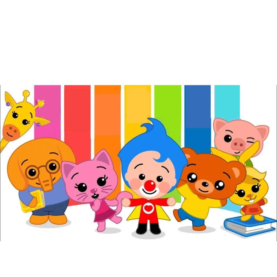 Rainbow Plim Plim And Friends Wallpaper