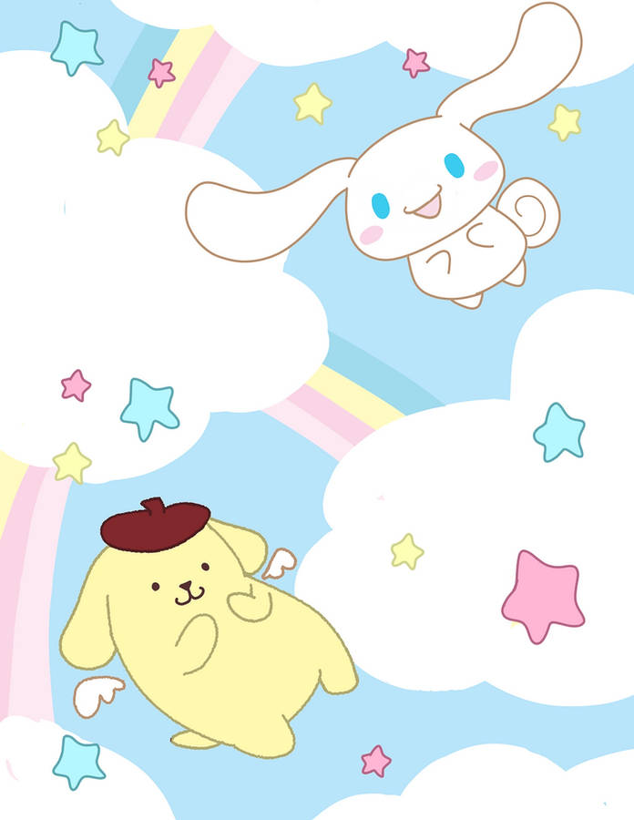 Rainbow Pompompurin Wallpaper