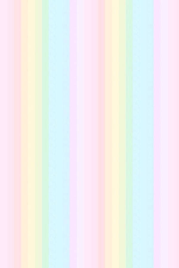 Rainbow Stripes In Pastel Color Palette Wallpaper