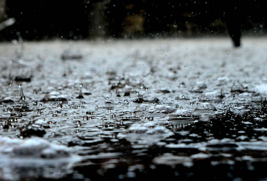 Raining And Pouring On The Ground Wallpaper