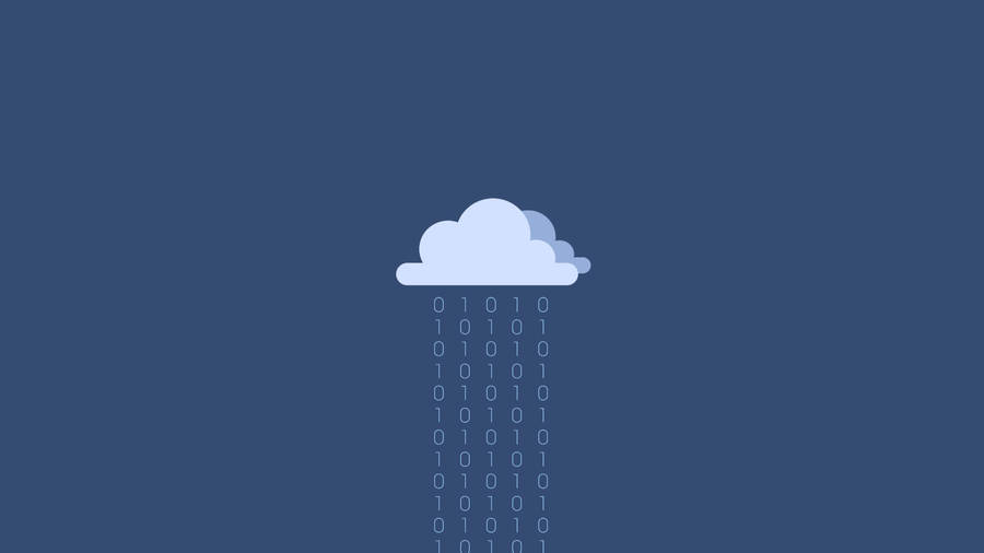 Raining Binary Programming Code Wallpaper