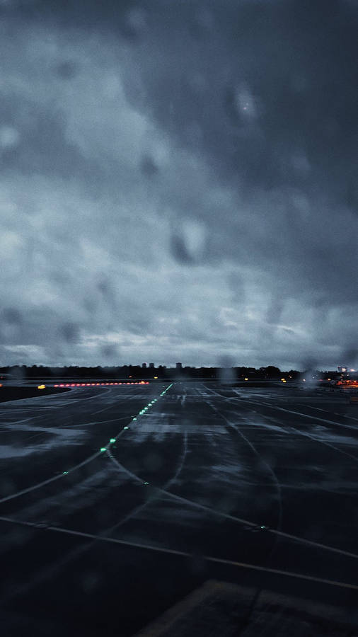 Rainy Day On The Runway Wallpaper