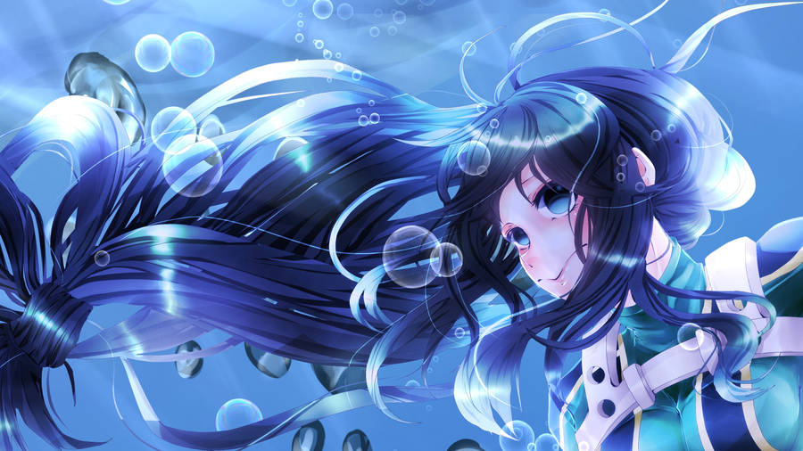 Rainy Season Hero: Froppy Underwater Wallpaper