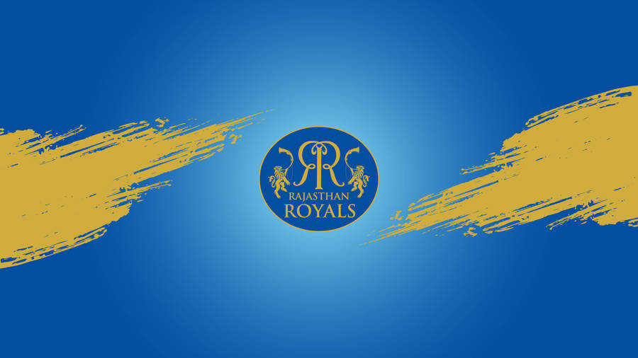 Rajasthan Royals Blue And Gold Wallpaper