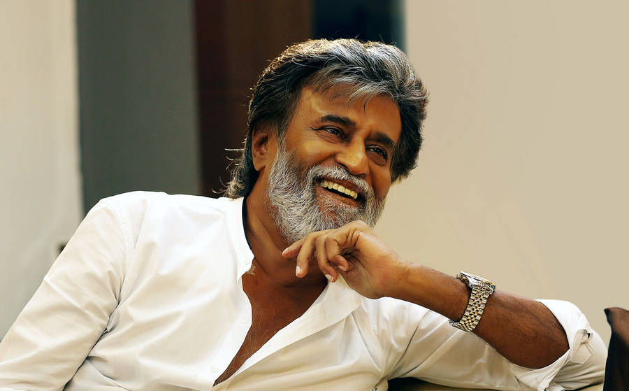 Rajinikanth Interview Gray Hair Wallpaper