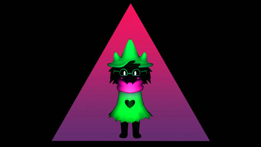 Ralsei Casting A Spell In The World Of Deltarune Wallpaper