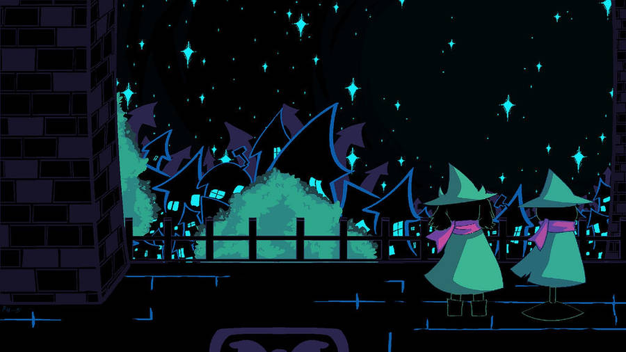 Ralsei Castle At Night Wallpaper