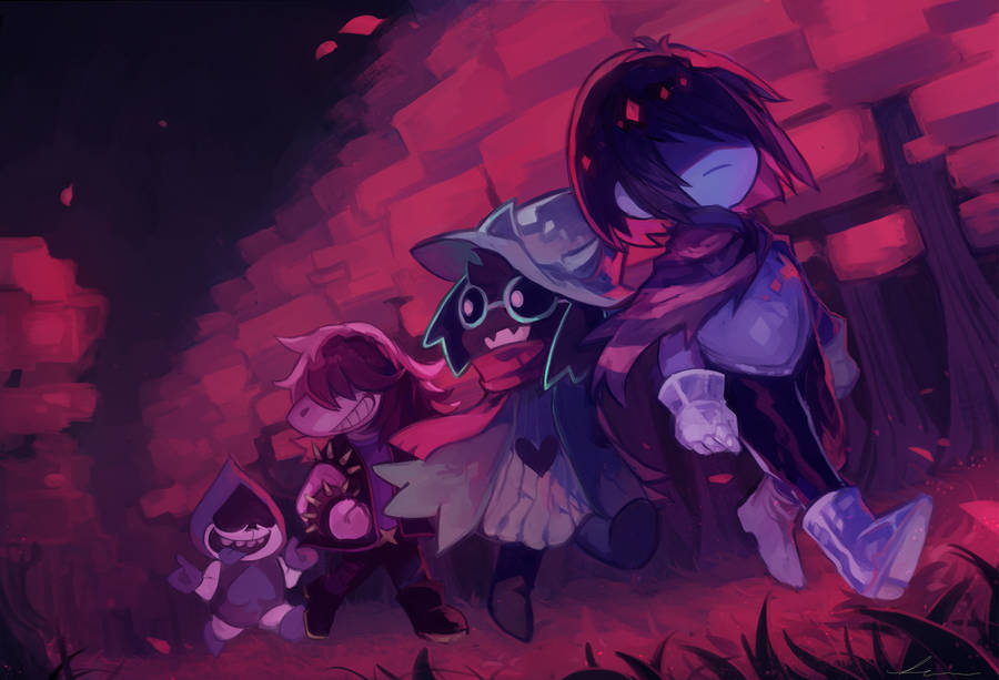 Ralsei With Friends Wallpaper