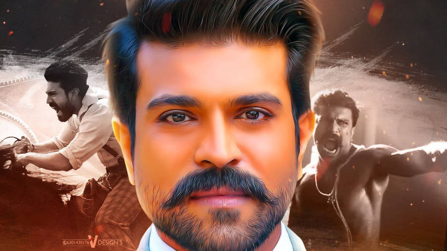 Ram Charan Hd Close-up Face Wallpaper