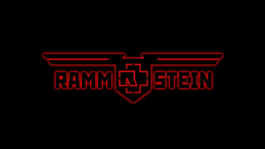 Rammstein Logo Redon Black Wallpaper