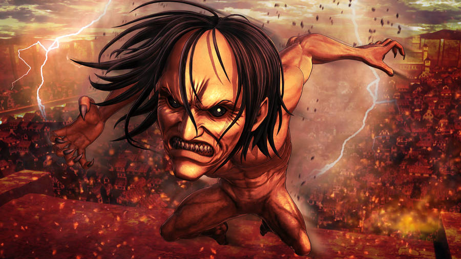 Rampaging Jaw Titan Attack On Titan 4k Wallpaper