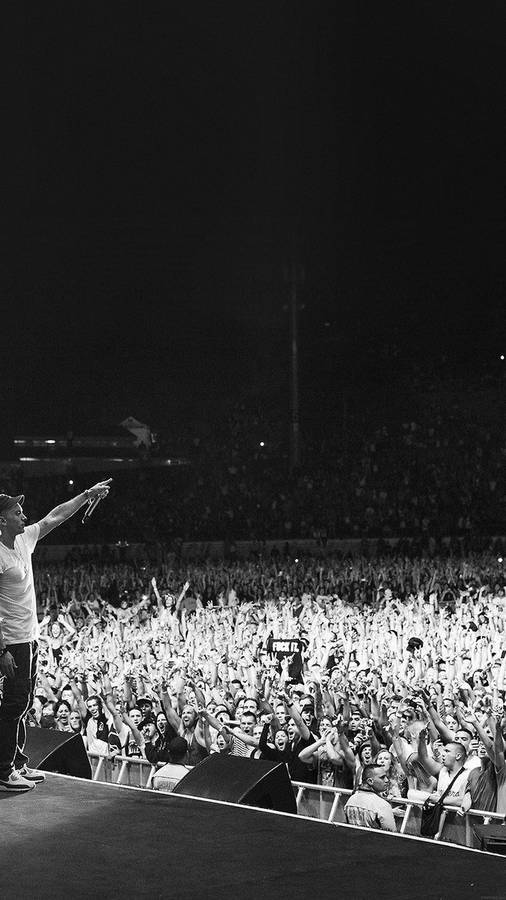 Rap Concert Energy B W.jpg Wallpaper