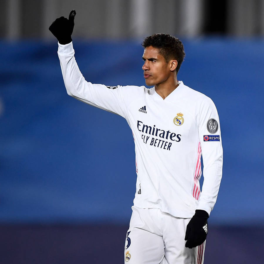 Raphael Varane Black Gloves Wallpaper