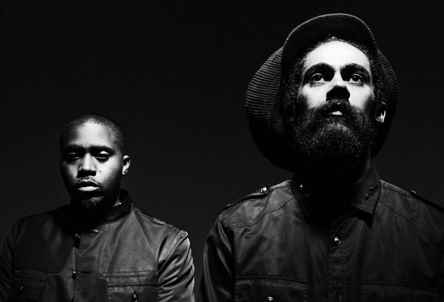 Rapper Nas And Dj Damian Marley Wallpaper