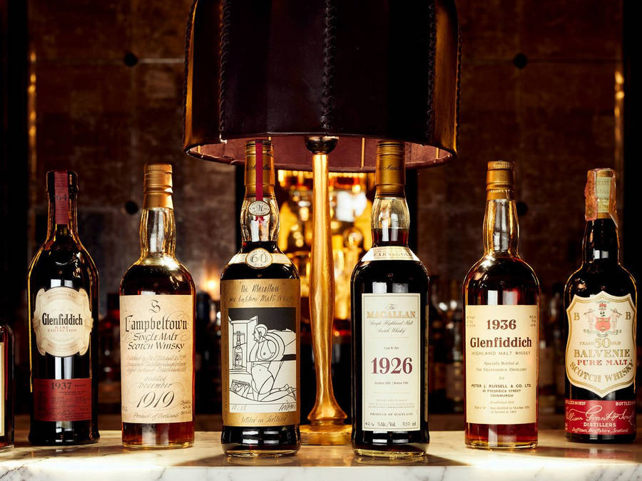 Rare Glenfiddich And Other Whiskies Wallpaper