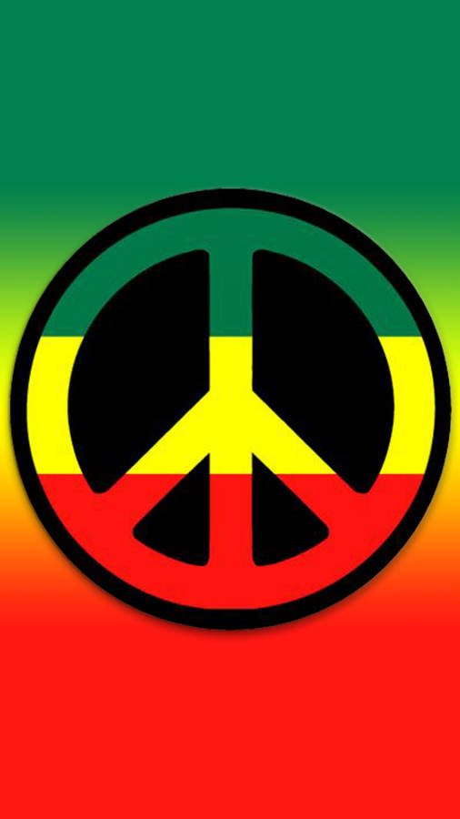 Rasta Peace Symbol Wallpaper