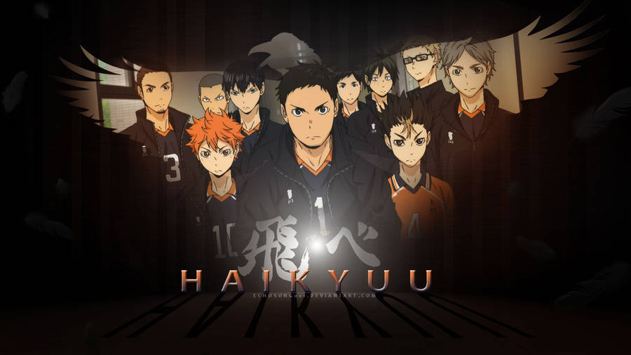 Raven Haikyuu Graphic Promo Desktop Wallpaper