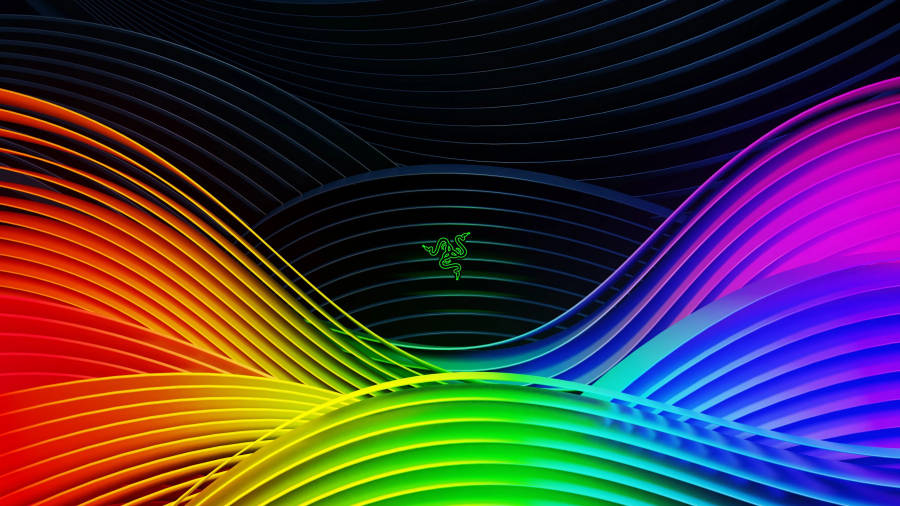 Razer Logo Rgb 4k Waves Wallpaper