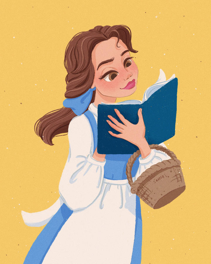 Reading Belle Fanart Wallpaper