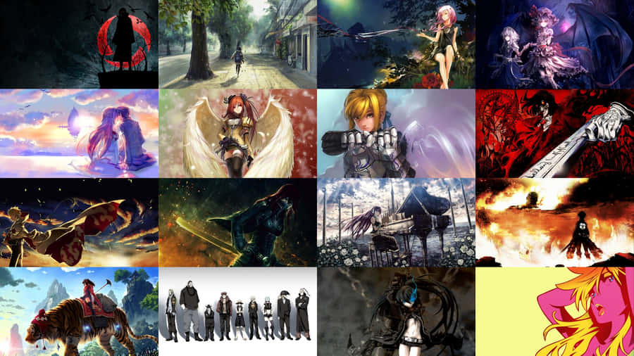 Ready For Battle: An Exciting Action Anime Scene Wallpaper