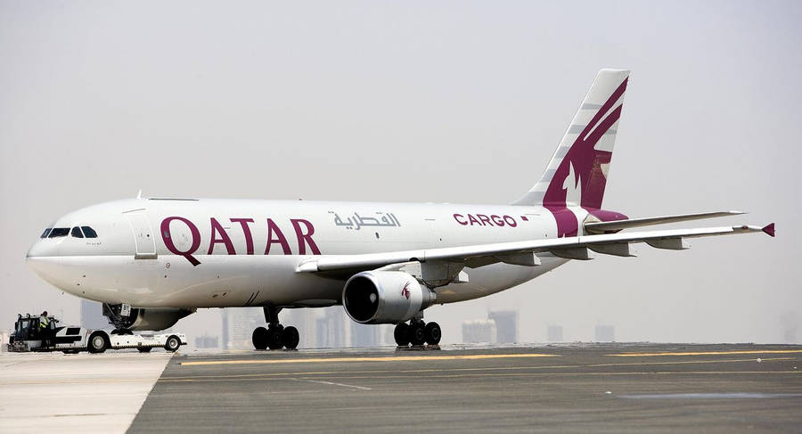 Ready For Departure - Qatar Airways Cargo Plane Wallpaper