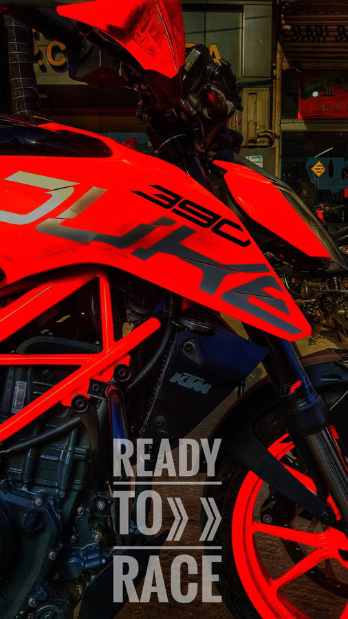 Ready To Race Duke Ktm Bike Wallpaper