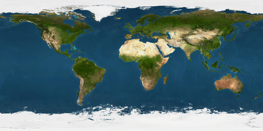 Real Earth World Map Wallpaper