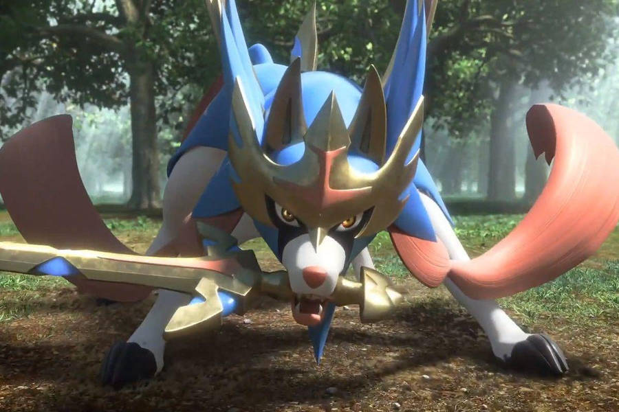 Realistic 3d Zacian From Pokemon Wallpaper