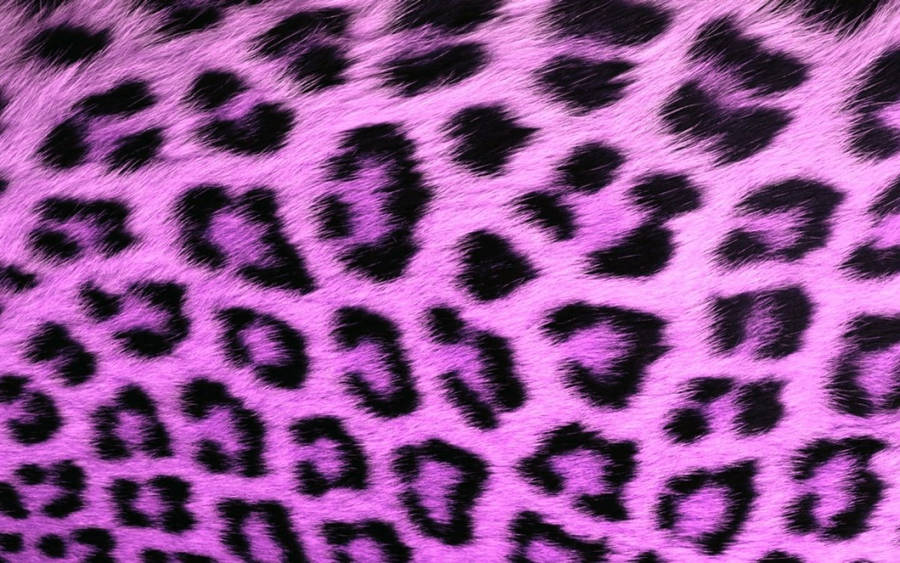 Realistic Furry Cute Leopard Print Wallpaper