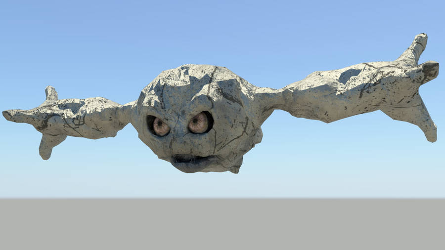 Realistic Rock-type Pokemon Geodude Wallpaper