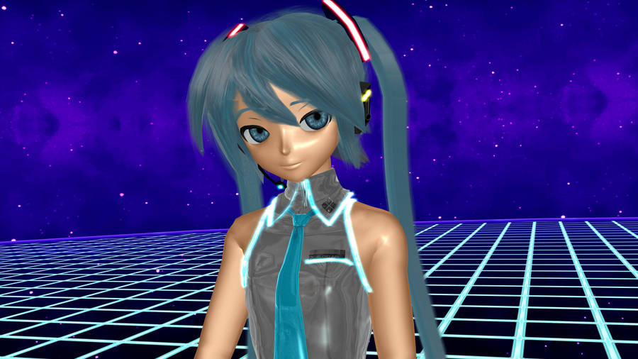 Really Cool Hatsune 3d Model Wallpaper