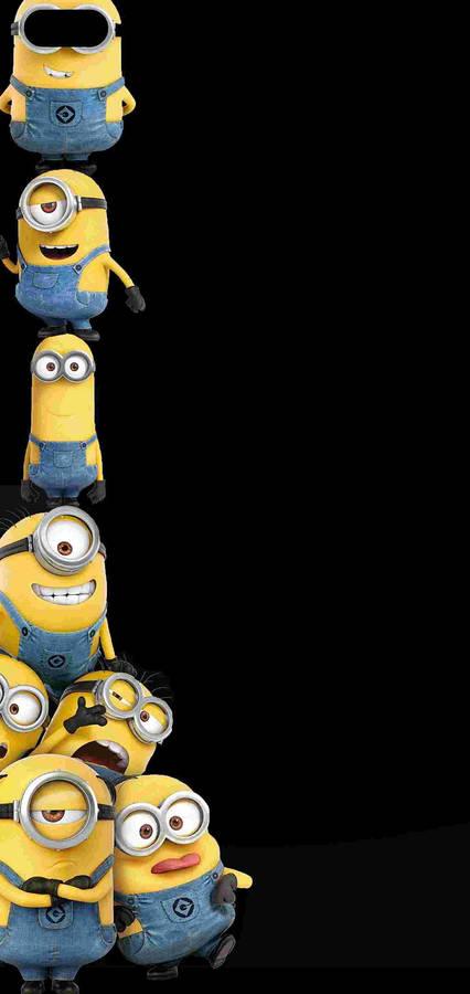 Realme 6 Pro Punch Hole Minions Wallpaper