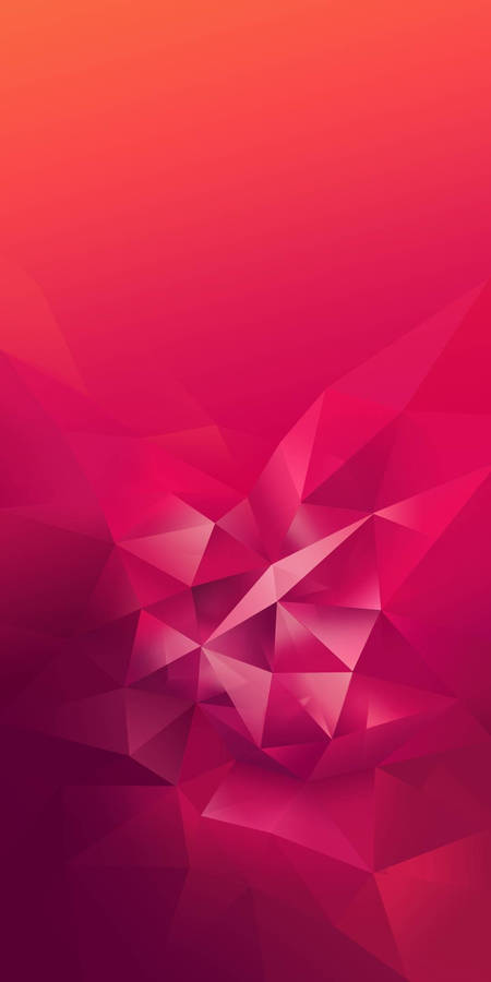 Realme 7 Pink Low-poly Wallpaper