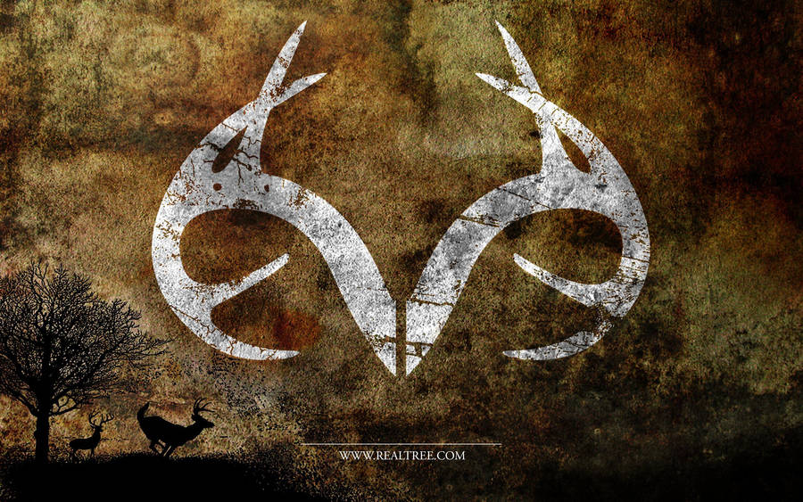 Realtree Camo White Symbol Wallpaper