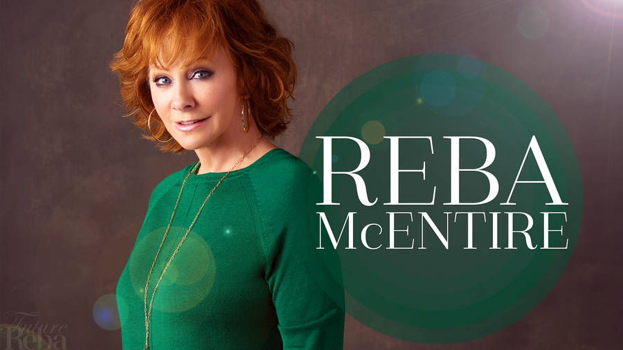 Reba Mcentire Green Country Music Star Wallpaper