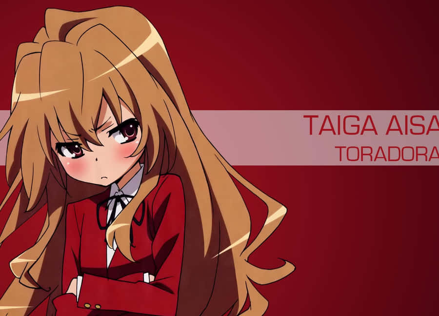 Red Aesthetic Taiga Aisaka Wallpaper