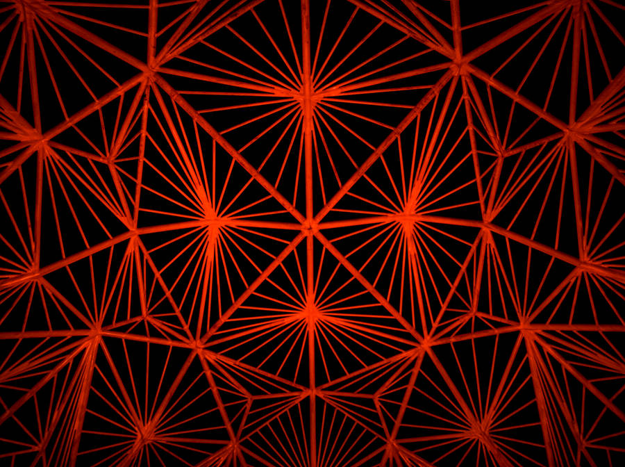 Red And Black Aesthetic Geometric Wallpaper
