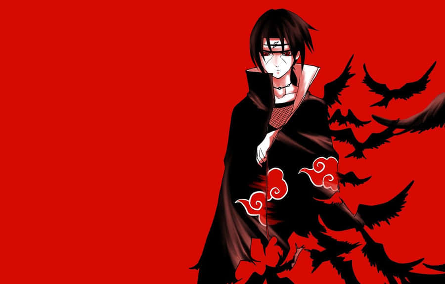 Red And Black Anime Itachi Uchiha Wallpaper